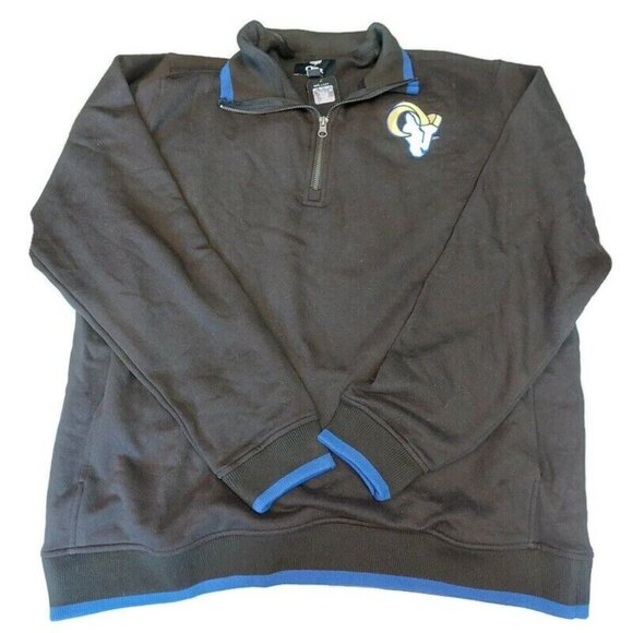 Fanatics Los Angeles Rams Logo 1/4 Zip Sweatshirt Mens XL NFL x Darius Rucker - Picture 2 of 9